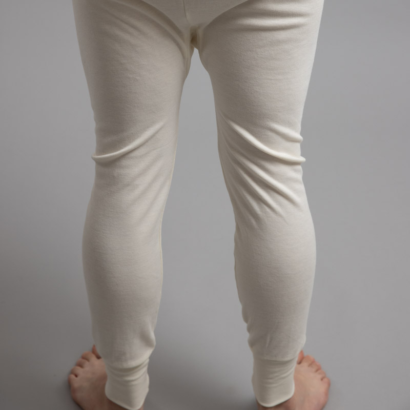 Rear view of white Thermo Fleece – Men’s Long John – Rich Merino Blend