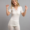 Thermo Fleece® - Ladies Short Sleeve - Lace Motif